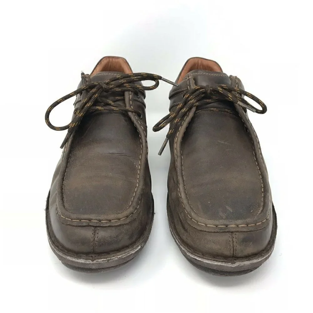 Pikolinos Spain Brown Leather Moc Toe Boots 13
